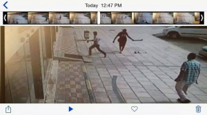 The individual in black is the suspect in the case (Photo: Libyan Airlines)