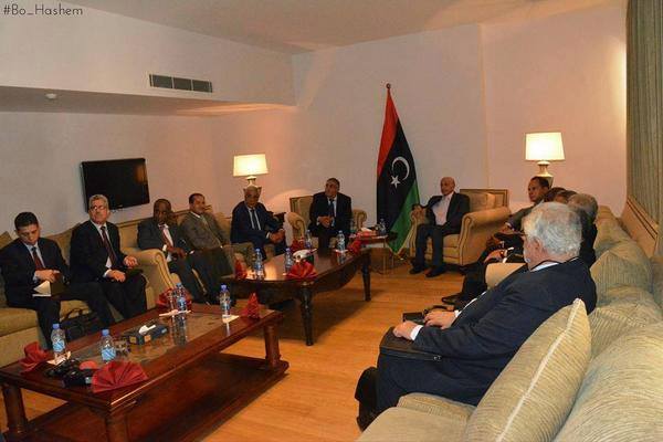 Neighbouring states representatives meet Hor in Tobruk (Photo: Social media)