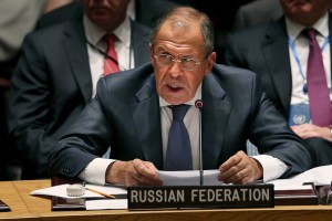 Russian foreign Minister Sergei Lavrov . . .[restrict](photo:UN)