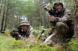 UK troops undergoing similar training to the Libyan cadets (Photo: UK MoD)