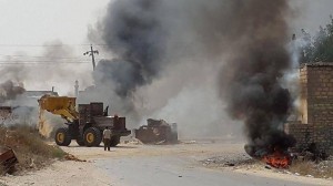 Libya Dawn attacks on Warshefana continued today (photo: social media)