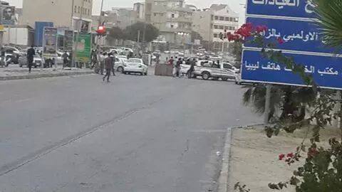 Zawia road closed by family of local militia leader (Photo: Social media)