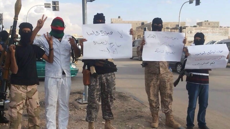 Armed demonstrations in Benghazi on Saturday (Photo: Social Media)