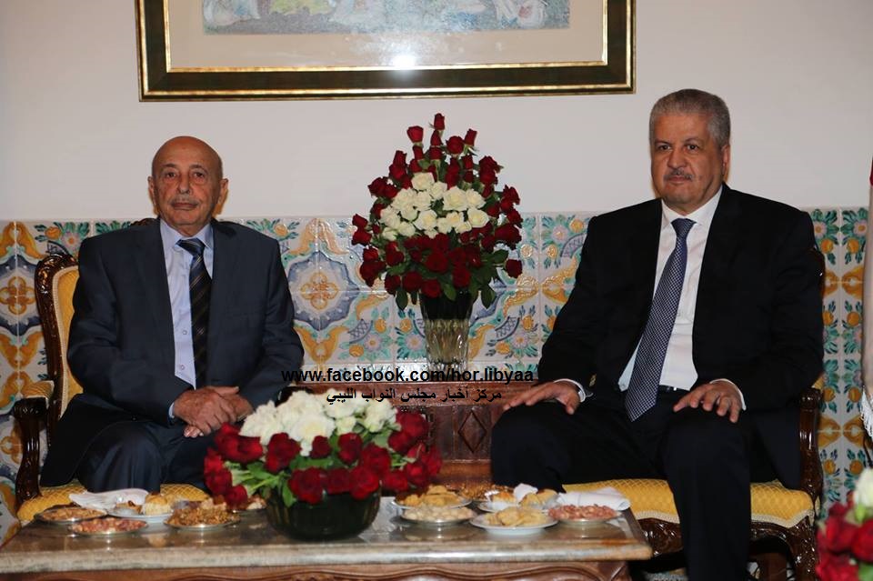 Ageela Saleh wit Algerian PM
