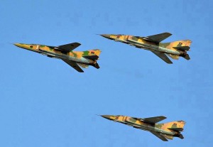Libyan Airforce Mig 23s (File photo)