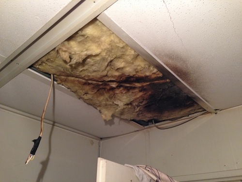 Electrics and rainwater are a dangerous combination for residents (Photo: Tom Westcott)