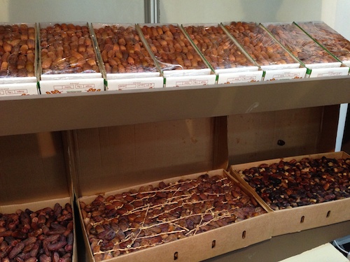A display of dates from Zellah