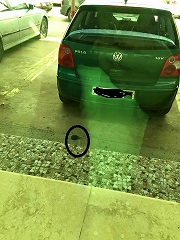 The unexploded grenade in the ISM school car park (Source: Anonymous ISM staff member)