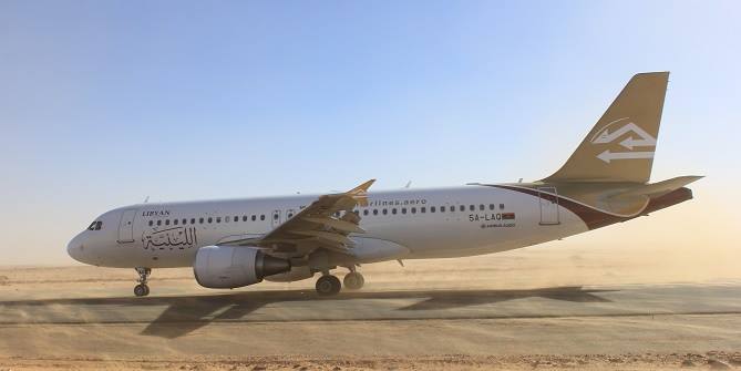Libyan Airlines arrives in Zintan (Photo: Social media)