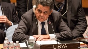 Foreign Minister Mohamed Al-Dairi asks for end to arms embargo (Photo: UN)