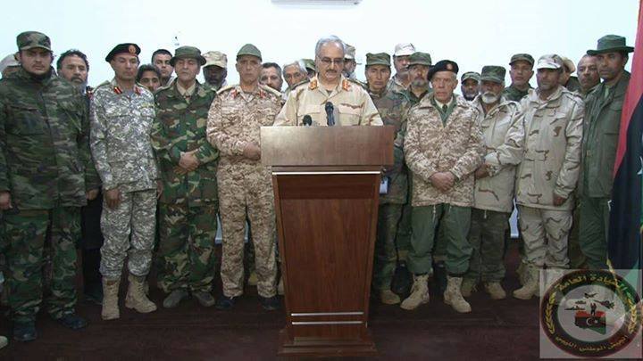 Khalifa Hafter calls the fight against Islamist terrorists a "sacred" duty (Photo: video grab)