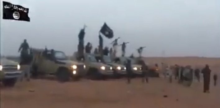 Grab from video posted of IS in Nawfliya