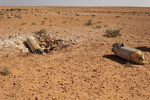 Some of the bombs reportedly dropped by Libya Dawn aircraft on Zintan airport (Photo: Pro HoR LANA).