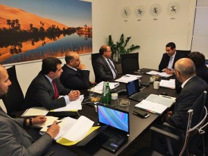 The LIA headed by chairman Hassan Bouhadi holding their first 2015 board meeting . . .[restrict]in Malta (Photo: LIA).