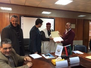 Ghariyan Municipal Council  distributes certificates to past appointees  (Photo: Libya Herald)