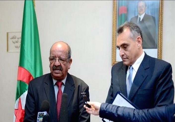  Algerian Minister for Maghreb and African Affairs Abdelkader Messahel and Italy’s Special Envoy (and ambassador) to Libya Giuseppe Buccino Grimaldi (Photo: Algerian News Agency)