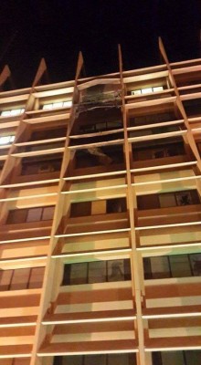 The new damage to the BMC third tower (Photo:social media)