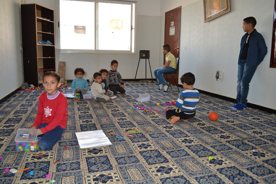 Children at play in the Abubaker Razi School (Photo: the Libya Herald)