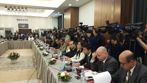 Delegates in today's final session of the Algiers talks (Photo: UNSMIL)