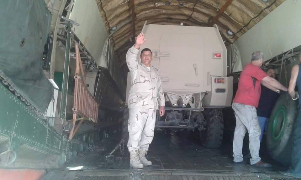 Armoured vehicles arriving at Tobruk (Photo: Social media)