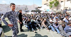 Migrants reported arrested today at a farm outside Tripoli (photo:social media)