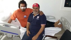 Special Investigations chief Fadel Hassi suffered mnor wounds in today's fighting (Photo: social media)