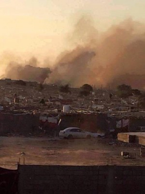 A shot of the Sebha battle taken on Friday (Photo: social media)