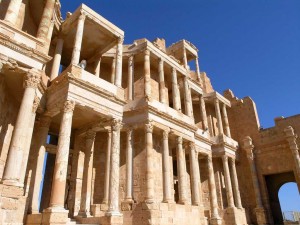 Leptis Magna's theatre, only one jewel is a large tourism crown