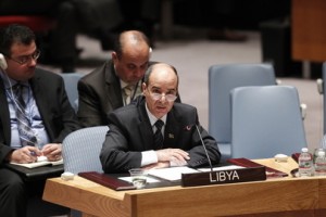 Ibrahim Dabbashi speaking to the UN Security Council (Photo: United Nations Media)
