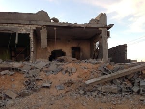 Some 40 houses were damaged by LNA bombings (file photo)