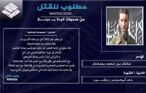 The supposed IS post demanding Belmokhtar's death