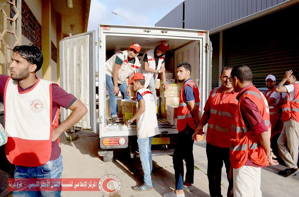 The Red Crescent delivers medical supplies in Derna (Photo: Red Crescent)