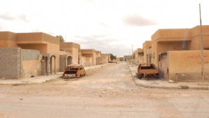 A deserted street in Tawergha after the residents "left of their own accord" (Photo: Archives from social media)