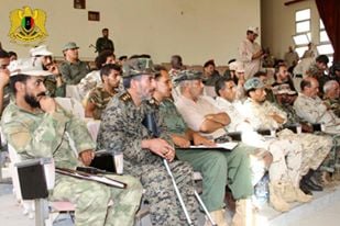 Military meeting at Benina (Photo: LNA)