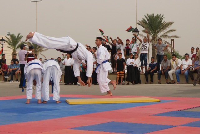 Martial arts on display (Photo: Libya Herald)