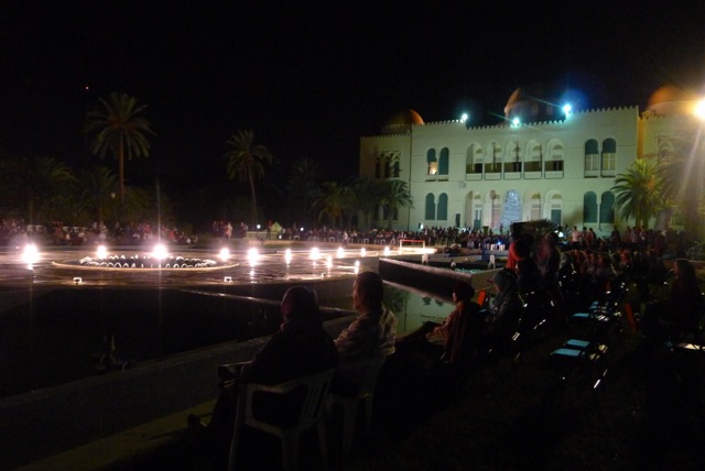 The King's Palace lit up for the festival (Photo: Libya herald)