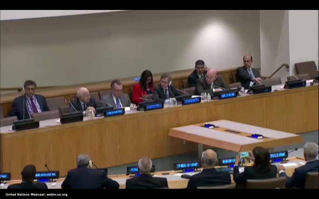 UN libya meeting (Photo: screen grab from UN webcast)