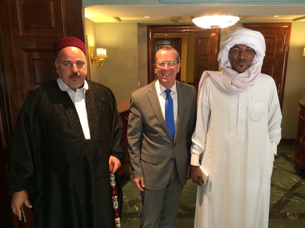 UN Special Envoy Martin Kobler meets with Libyan Ttibal leaders in Cairo (Photo: UNSMIL)