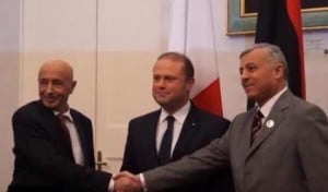 Saleh and Sahmain shake hands