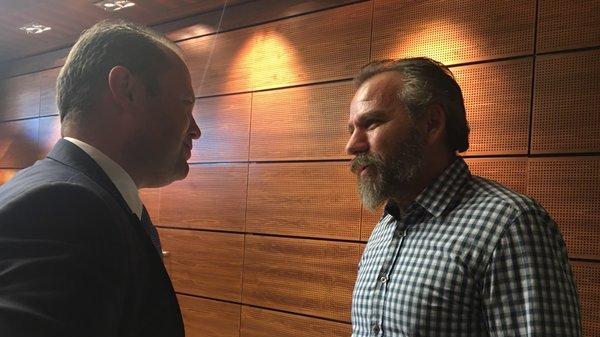 Maltese PM Joseph Muscat with freed Serba hostage Babic Radoslav Srja in Vienna (POhoto: MAtese government) 