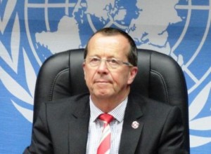 UNSMIL chief Martin Kobler today damned attacks on journalists (File photo)