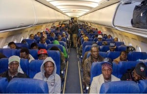 The migrants before their take off from Tripoli (Photo: IOM)