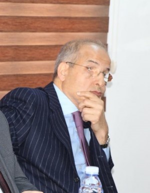 A rare sighting of Tripoli's CBL Governor in Tripoli at the Audit Bureau meeting (Photo: Audit Bureau).