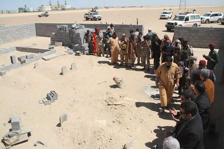 AGOCO staff pay respects to dead Sarir guards (Photo: Social media)