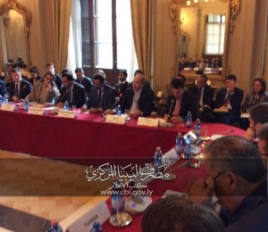 Tripoli CBL Governor Elkaber held various meeting in Rome last week (Photo: CBL Tripoli).