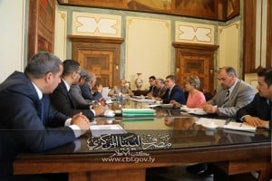 The Tripoli CBL holds a meeting on debit card and POS use (Photo: Tripoli CBL).
