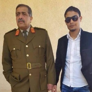 General Nazhuri with his son Mohammed who died today (Photo: social media)