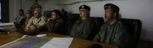 Hafter at today's war council (Photo: Libyan army)