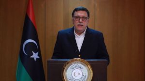 The GNA's Faiez Serraj admitted in a speech last night that militias control electricity supply in Tripoli (Photo: Social media).