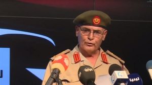 The official spokesperson for the PC Ministry of Defence, Mohamed Ghasri, was sacked by Faiez Serraj yesterday for discrediting the Libyan army reunification talks in Cairo (Photo: social media).